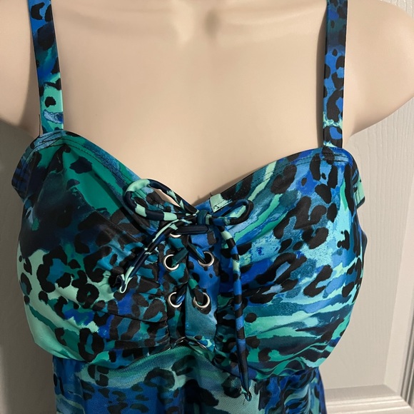 Womens Del Raya Tankini Swimwear Top Size 14 - Picture 3 of 7